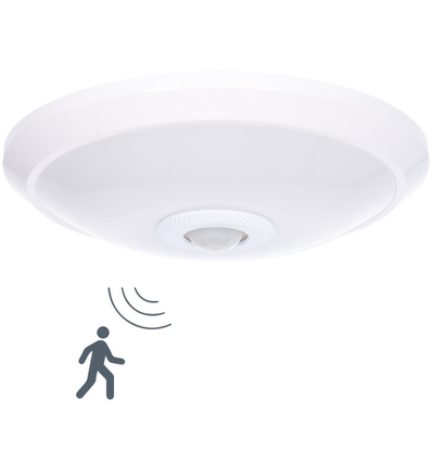 SH LED Plafond Lampe Med PIR Sensor På 8W i 3000K - 120 °