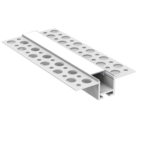 Alu profil Til Indspartling i Væg & Loft (Til LED Strip) - 1,8 Meter