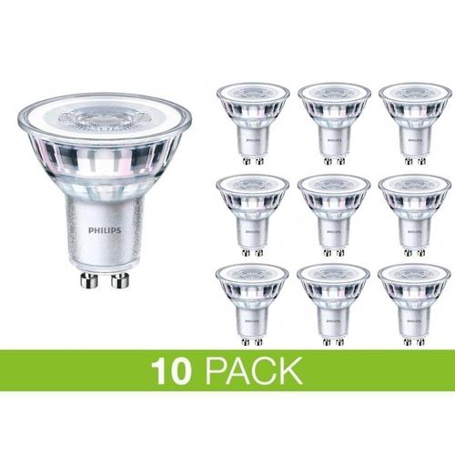 PHILIPS GU10 LED 4W i 2700K, 345Lm Dæmpbar - 10-PAK