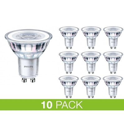 PHILIPS GU10 LED 4W i 2700K, 345Lm Dæmpbar - 10-PAK