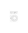 Outlet: ID-LED Indbygningsspot 2,5W i 3000K, Ra95 - Hvid