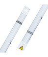 High-Lumen LED Armatur 36W Med Sensor i 4000K, IP40, 230V - 120cm.