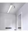 High-Lumen LED Armatur 36W Med Sensor i 4000K, IP40, 230V - 120cm.