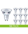 PHILIPS GU10 LED 3W i 2700K, 230Lm, Dæmpbar - 10-PAK