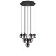 EGLO Ariscani Pendel lampe I Klynge Med 10 X E27 i Sort