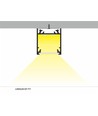 Aluminiumsprofil i Hvid Til LED Strip (Model LINEA20) - 2 Meter