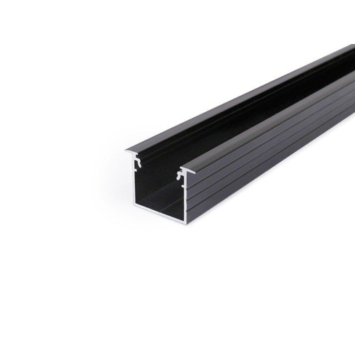 Indbygningsprofil i Sort Til LED Strip (LINEA-IN20) - 2 Meter