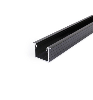 Indbygningsprofil i Sort Til LED Strip (LINEA-IN20) - 2 Meter