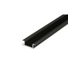 Sort Indbygnings profil Til LED Strip (Model Begtin12) - 2 Meter