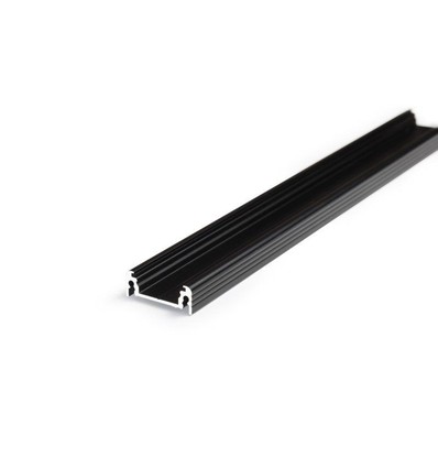 Aluminiums profil i Sort Til LED Strip (Model M-14) - 2 Meter