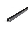 Aluminiums profil i Sort Til LED Strip (LINEA20) - 2 Meter