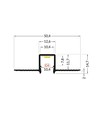 Indbygnings Profil Til LED Strip (Model HIDE10) - 2 Meter