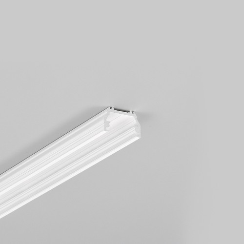 Aluminiums profil i Hvid Til LED Strip (UNI12) - 2 Meter