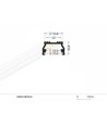 Aluminiums profil i Hvid Til LED Strip (UNI12) - 2 Meter