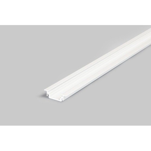 Aluminiums profil i Hvid Til LED Strip, Model G (Til indfræsning) - 1 Meter