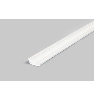 Aluminiums profil i Hvid Til LED Strip, Model G (Til indfræsning) - 1 Meter