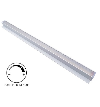 LED Troldtekt Skinne 60cm 21W i 3000K Ra90 230V - 3-Step Dæmpbar