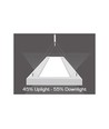 Green-ID LED Up/Down Rail Skinne 22W 3000K Ra90 Dim - Hvid