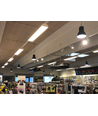 LED High Bay Industrilampe IP54, 60W i 4000K, Ra90 - Sort Skærm