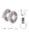 Aigostar RGB LED Strip Sæt 36W, IP65 (12V/230V) - 2 x 5 Meter