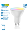 Aigostar SMART WiFi/BT, GU10 LED Pære 4,9W i RGB+CCT - 120°