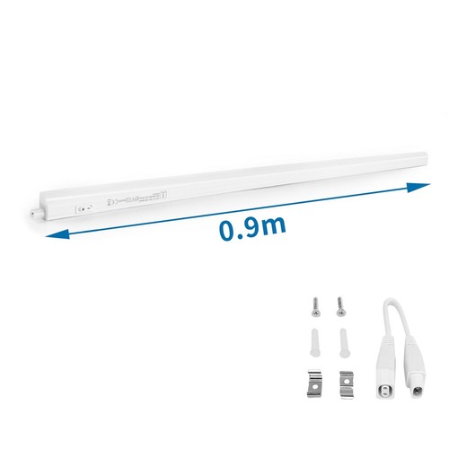 Outlet: Aigostar Slim T5 LED underskabsarmatur på 10W i 3000K, 230V - 900 mm