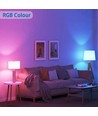 Aigostar SMART WiFi/BT, G45, E27 Mat LED Kronepære 6,5W i RGB+CCT