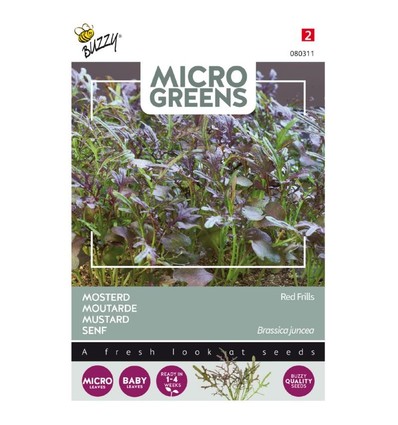 Restsalg: Microgreens - Sennepsfrø, Red Frills