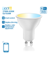 Aigostar SMART WiFi/BT, GU10 LED Pære 6W, CCT 2700K-6500K - 120°