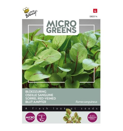 Restsalg: Microgreens - Rødbladet syre, 0,5g