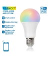 Aigostar SMART WiFi/BT, A60, E27 Mat LED Pære 9W i RGB+CCT