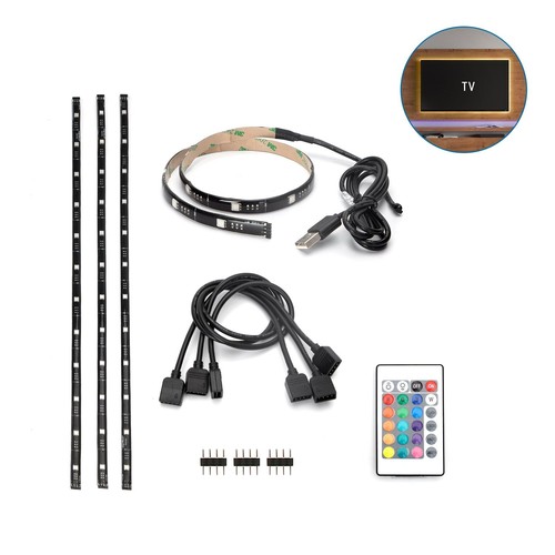 Aigostar TV USB Back Light LED Strip sæt, 2,5W i RGB, IP65