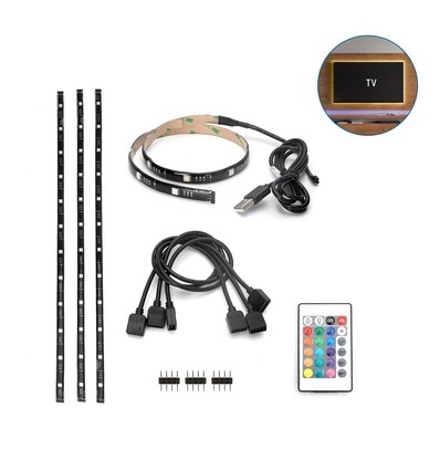 Aigostar TV USB Back Light LED Strip sæt, 2,5W i RGB, IP65