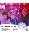 Aigostar party LED pære E27 på 3W i RGB farve - 360° automatisk roter