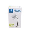 Aigostar klemme lampe med flex-arm til E27, 230V (H 350 mm) i hvid