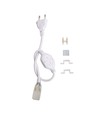 Aigostar startkabel 0,5 meter i hvid - kun til Aigostar 230V LED strip, 60LED/m