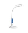 Multifunktionel Dæmpbar CCT LED Bordlampe 7W Med Ur - Hvid