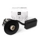 Hilux D10 Udendørs Indbygningsspot 65mm 230V GU10 i Sort