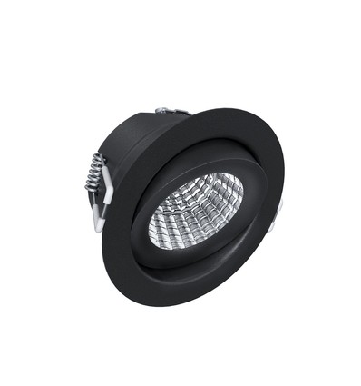 HiluX D8 LED indbygningsspot DimTone 2500-3000K 6W 480Lm Ra98 - Sort