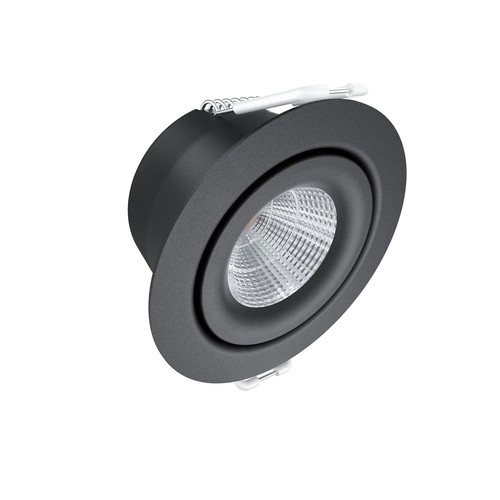 EVA 3 Udendørs LED Spot 4W 2700K 410Lm Ra97 Dæmpbar IP54 i Sort