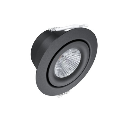 EVA 3 Udendørs LED Spot 4W 2700K 410Lm Ra97 Dæmpbar IP54 i Sort