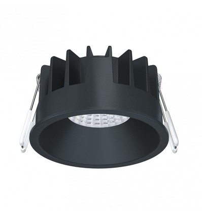 D7 LED Indbygningsspot 7W, 2700K, 630Lm, Ra97 i Sort (inde/Ude)