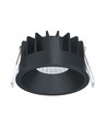 D7 LED Indbygningsspot 7W, 2700K, 630Lm, Ra97 i Sort (inde/Ude)