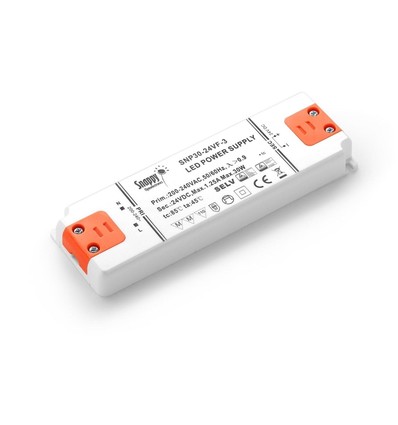 Kvalitets LED Driver 230V Til 24V - 0-30 Watt