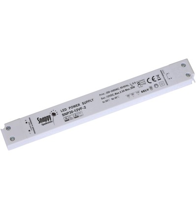 Kvalitets 12V Slim LED Driver 30W - Snappy