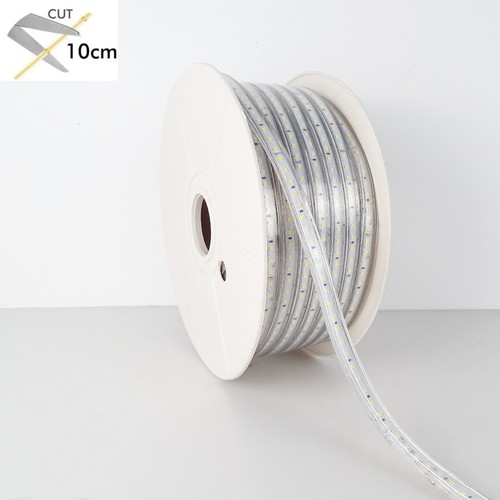 CUT10 LED Strip Til 230V i 3000K, 10W/m, Dim, IP67 - 50 Meter