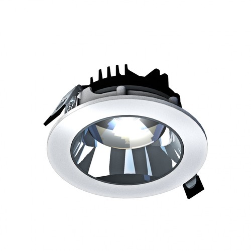 Model L Downlight 20W - nedsænket, uden lyskilde, justerbar retning 30°, 160x70 mm, hvid