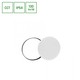 NYMPHEA 24W - Sort Hvide Ringe, CCT, 230V, 115°, IP54, Ø320x52, Hvid/Sort, Rundt