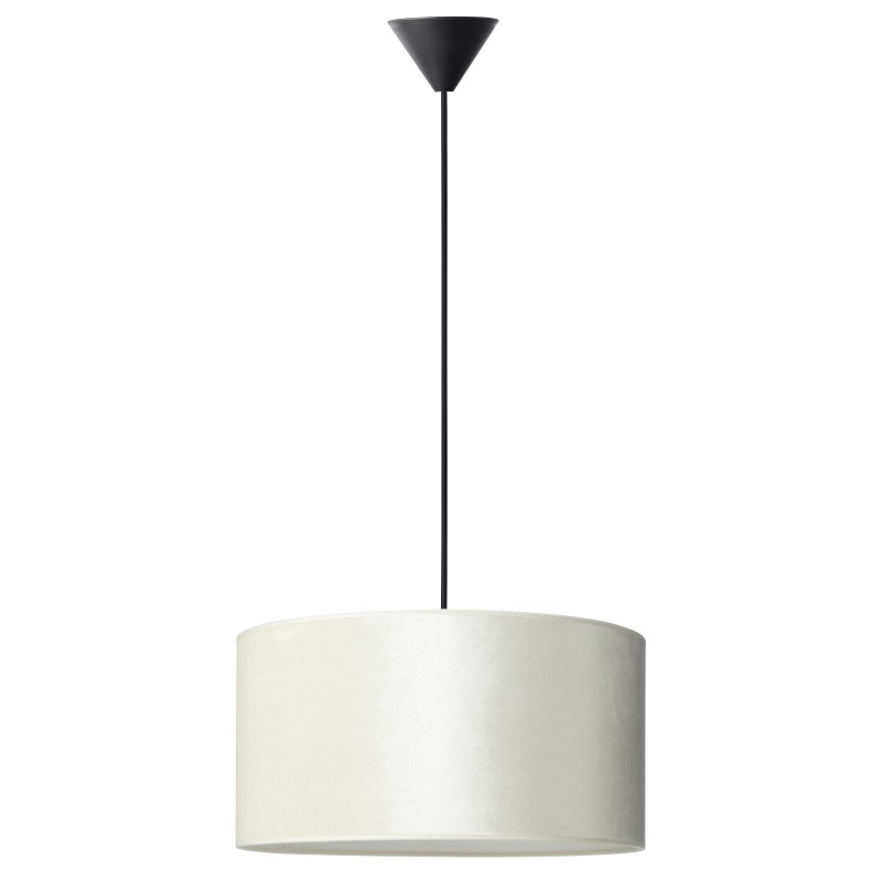 Se Milano Ø40 Pendel Lampe E27 i Hvid Med Sort Ophæng - Nielsen Light hos detLED