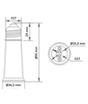 E27 Til E27 Adapter (Sokkelforlænger) - 95mm Høj